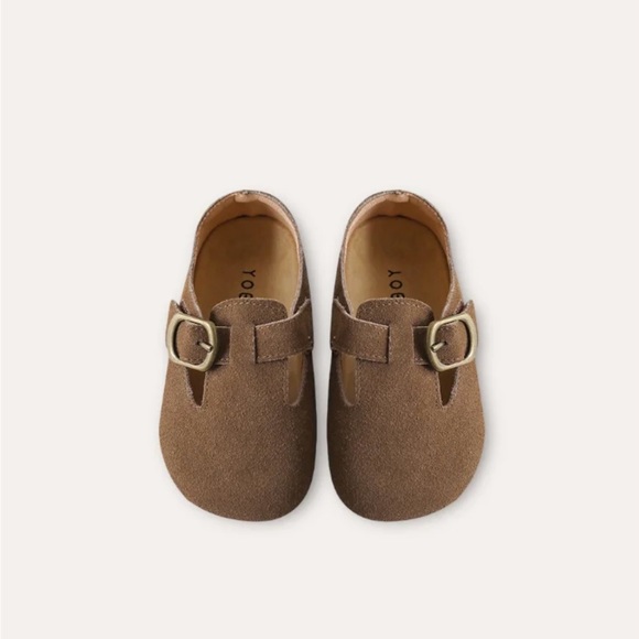 NEW WITH TAGS Gender Neutral Cito Suede Leather Shoes | Brown - Minimo Boden - Picture 1 of 9
